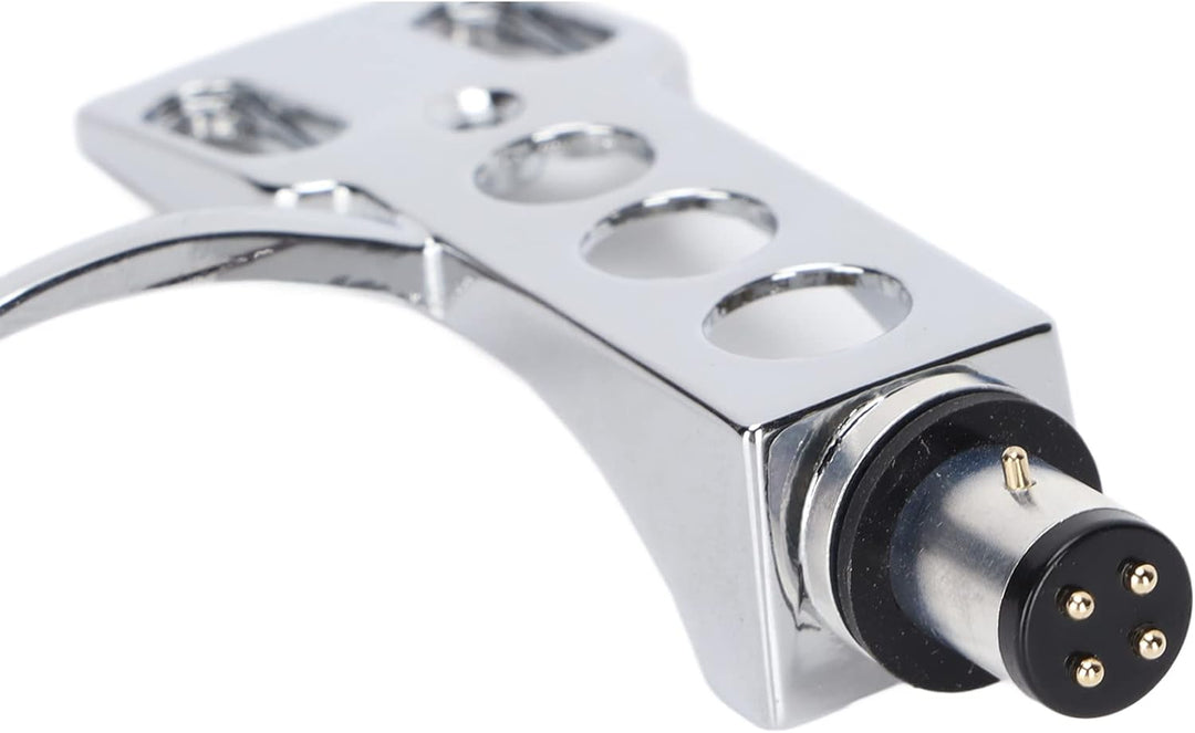 Annadue Phono Headshell mit Anschlussdrähten,Universal Ersatz LP Plattenspieler Phono Headshell Moun