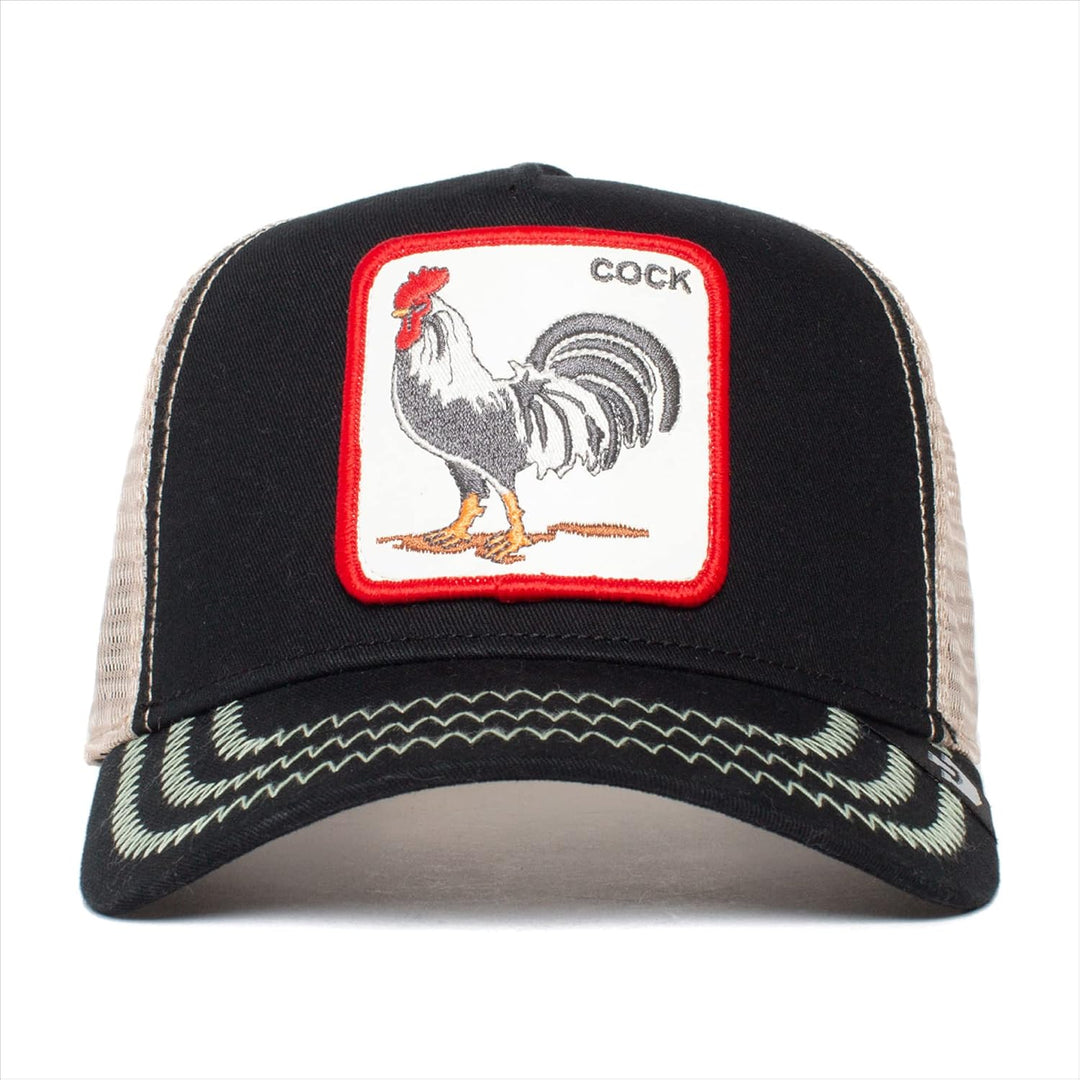 Goorin Bros. Herren The Farm A-Frame Trucker-Kappe Baseballkappe Einheitsgrösse Black the Cock, Einh