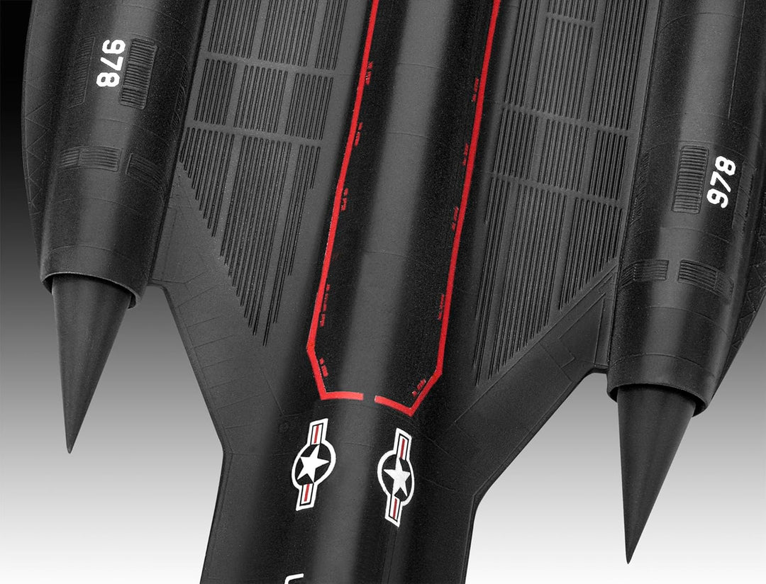 Revell Easy-Click Modellbausatz SR-71 Blackbird I Legendäres USAF-Spionageflugzeug 1:144 I Detailrei