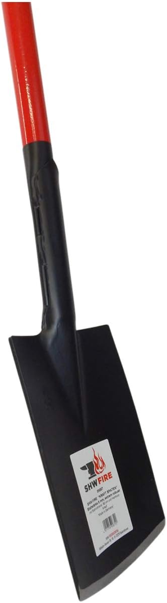 SHW-FIRE Kraftspaten - Gärtnerspaten, pulverbeschichtet, mit 92 cm Stahlrohrstiel und Hartholzknauf