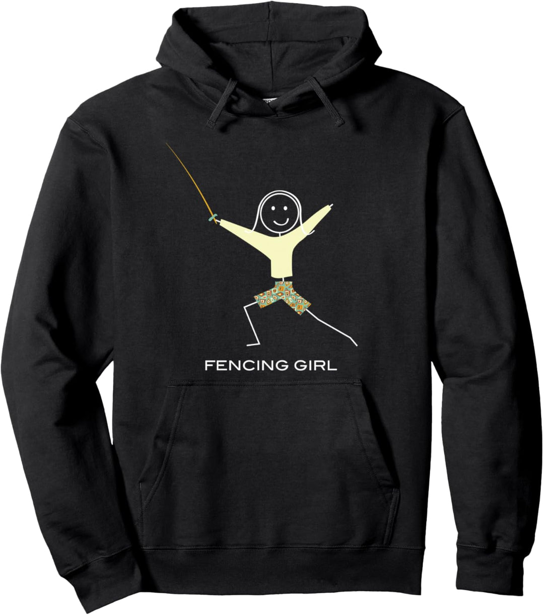 Lustige Frauen Fechtsport, Mädchen Fechter Geschenk Pullover Hoodie