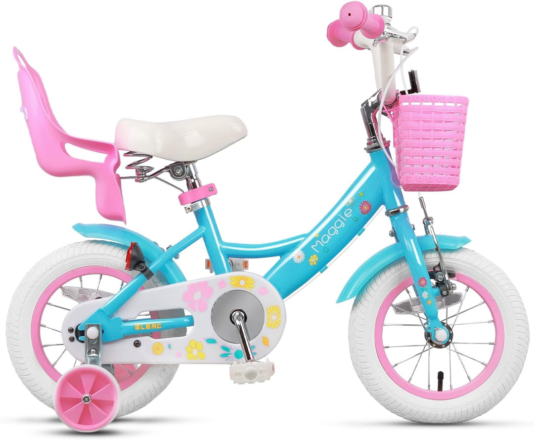 Glerc Maggie 12 14 16 20 Zoll KinderFahrrad für 2-12 Jahre Mädchenfahrrad alt mit Puppe-Sitz &amp; Stütz