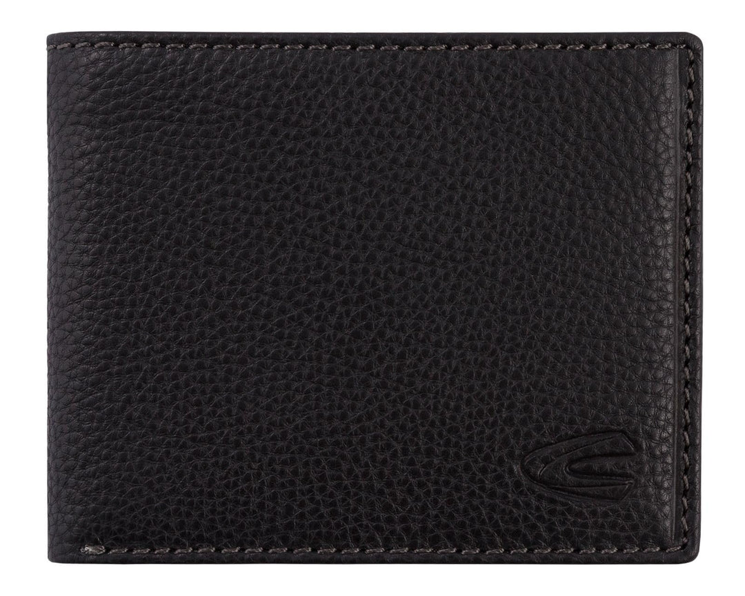 camel active bags Macau Herren Geldbörse RFID Mittelgross Querformat Leder Schwarz 11 x 2 x 8,5 Schw