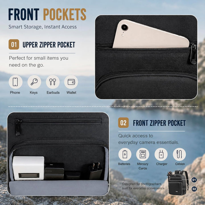 Kamerarucksack Tasche mit Stativhalterung Wasserdichtes Kameragehäuse Fotografie Rucksack Anti-Diebs