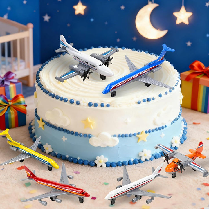 YongnKids 18 Pack Spielzeug Flugzeug, Diecast für Jungen Alter 3 4-7 8-12, Legierung Flugzeuge Model