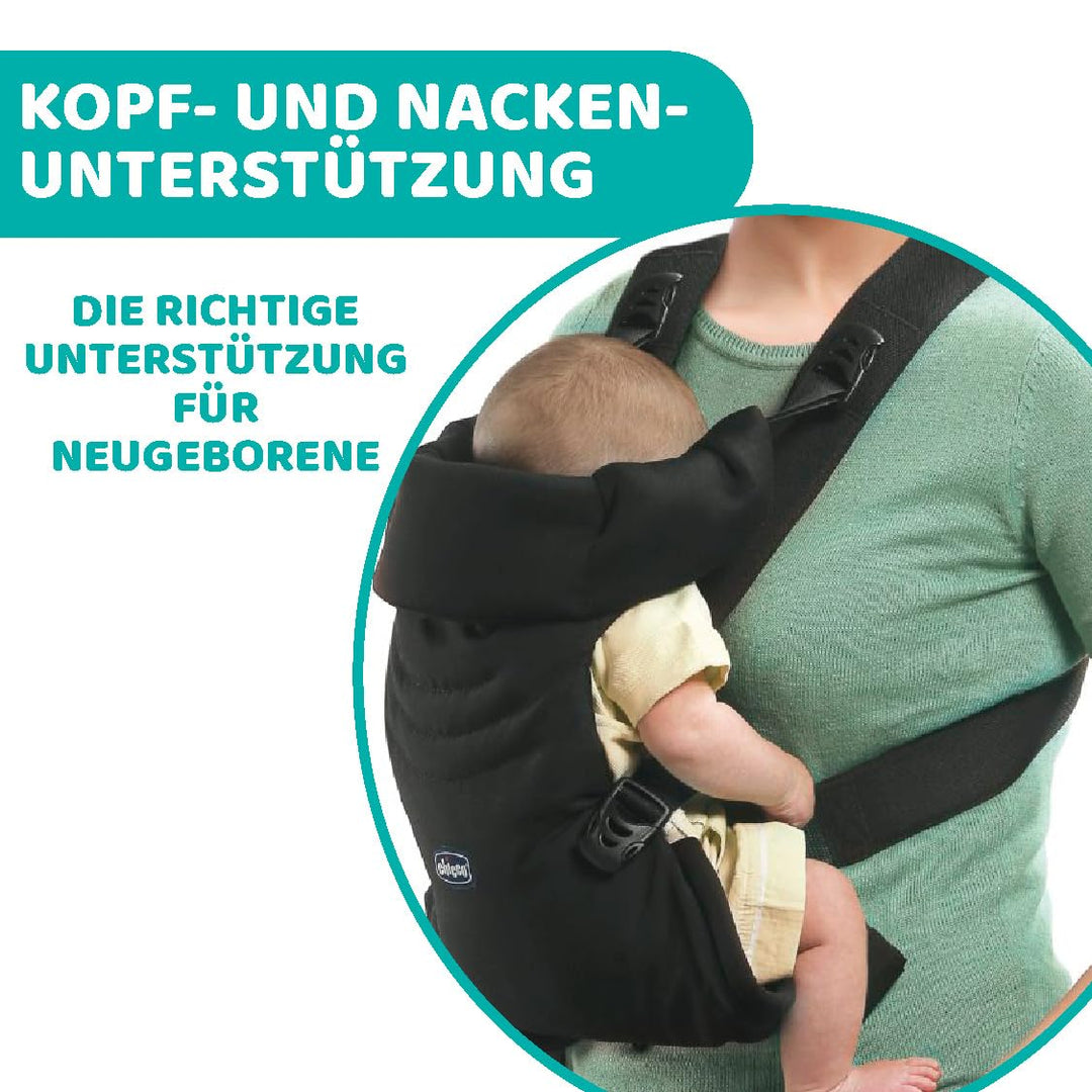 Chicco Easyfit Ergonomischer Babytrage für Neugeborene von der Geburt bis 9 kg, einfache und intuiti