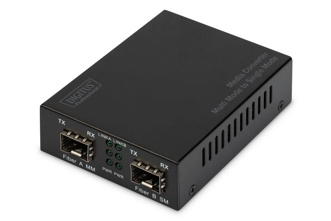 DIGITUS Medienkonverter - SFP Port - Gbit Ethernet - SFP / SFP - 100/1000Base-X - Multimode / Single