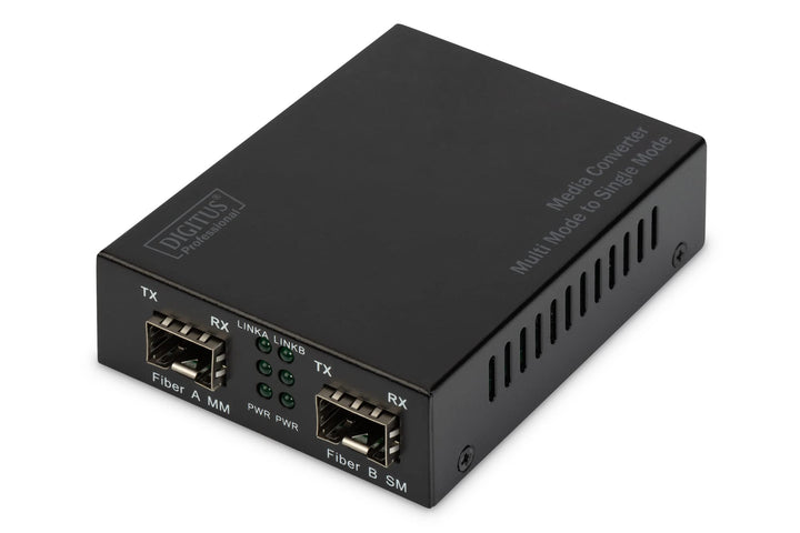 DIGITUS Medienkonverter - SFP Port - Gbit Ethernet - SFP / SFP - 100/1000Base-X - Multimode / Single