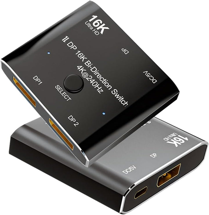 chenyang DisplayPort 16K Switch Splitter HUB 2 in 1 Out unterstützt bidirektionale Anzeige HDCP SST