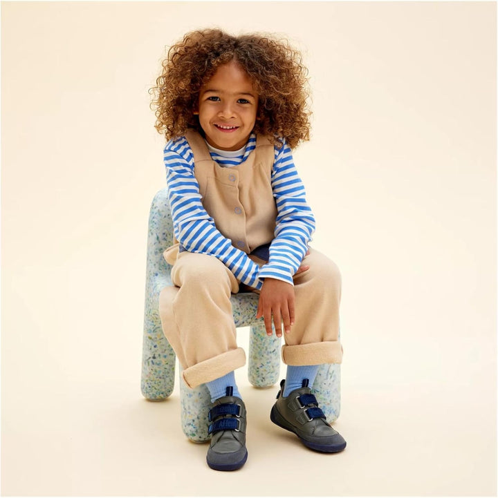 Affenzahn Barfussschuh Knit Happy mit Klettverschluss, Vegan, rutschfest, Flexibel, Reflektierend, b