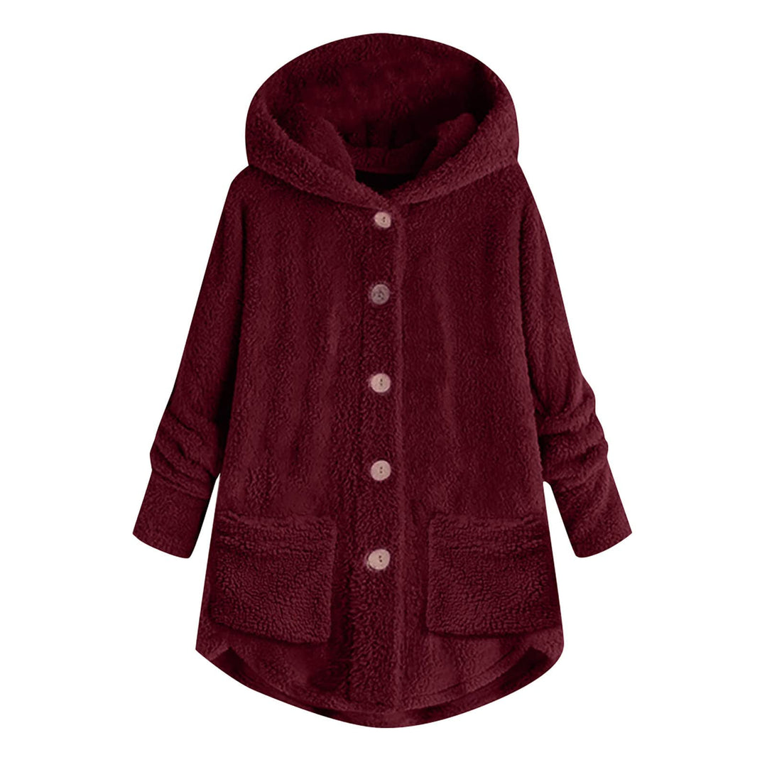 Ansenesna Teddyjacke Damen Mit Kapuze Winterjacke Damen Teddyfleece Warm Gefüttert Wintermantel Frau
