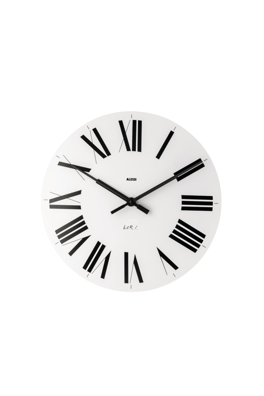 Alessi 12 W Firenze, Wanduhr aus ABS, Quarzwerk, weiss ,, Ø 36 cm