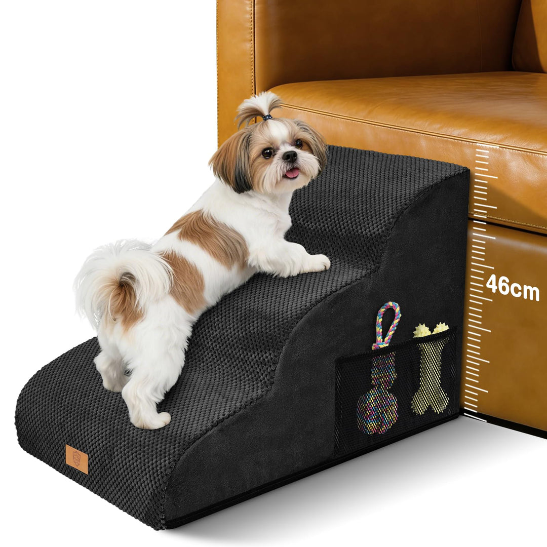 Zvonema Hundetreppe für kleine Hunde, Haustiertreppe,wasserdicht Hundetreppe 40 cm Hoch, Waschbarer