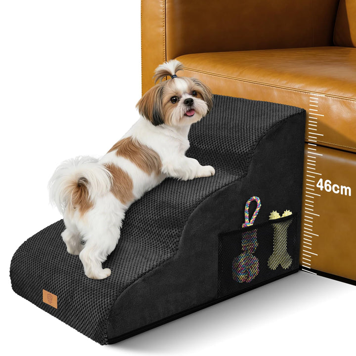 Zvonema Hundetreppe für kleine Hunde, Haustiertreppe,wasserdicht Hundetreppe 40 cm Hoch, Waschbarer