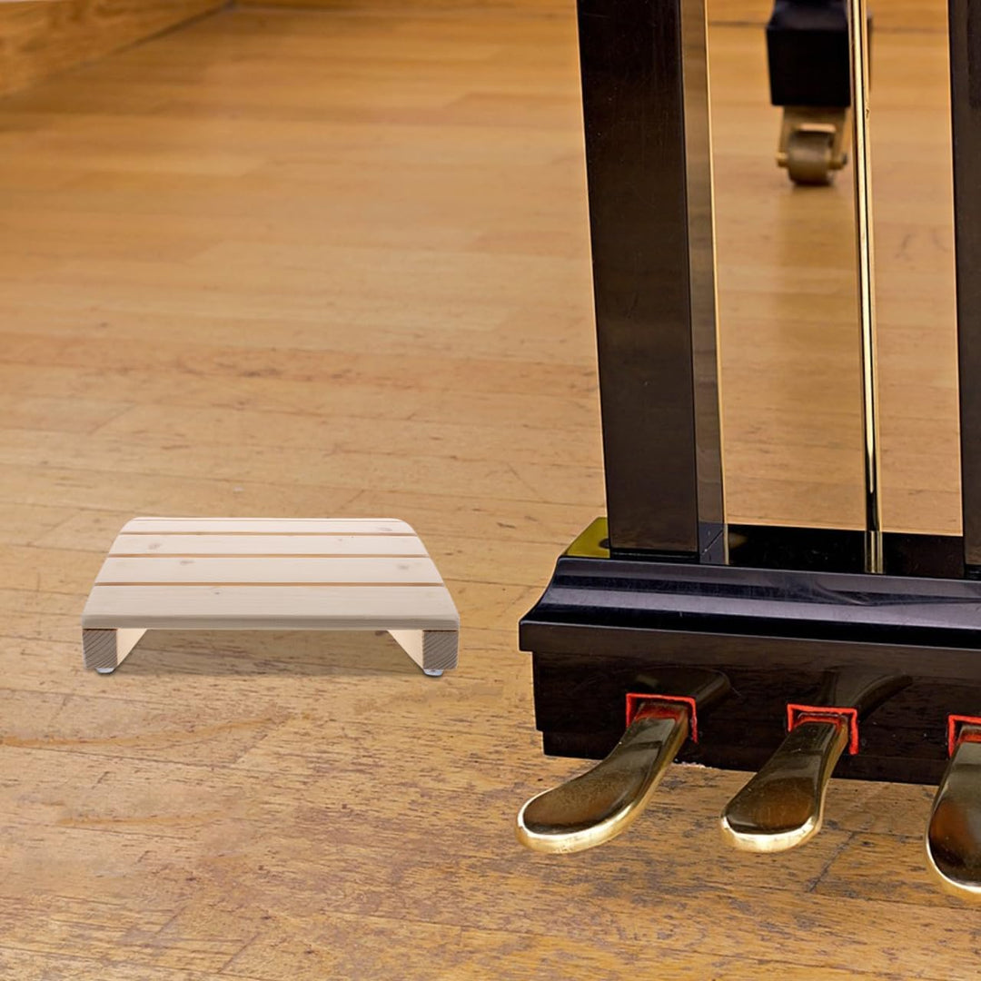 TOYANDONA Klavierhocker Aus Holz Für Junge Mädchen Ergonomische Fussstütze Für Schreibtisch Anfänger
