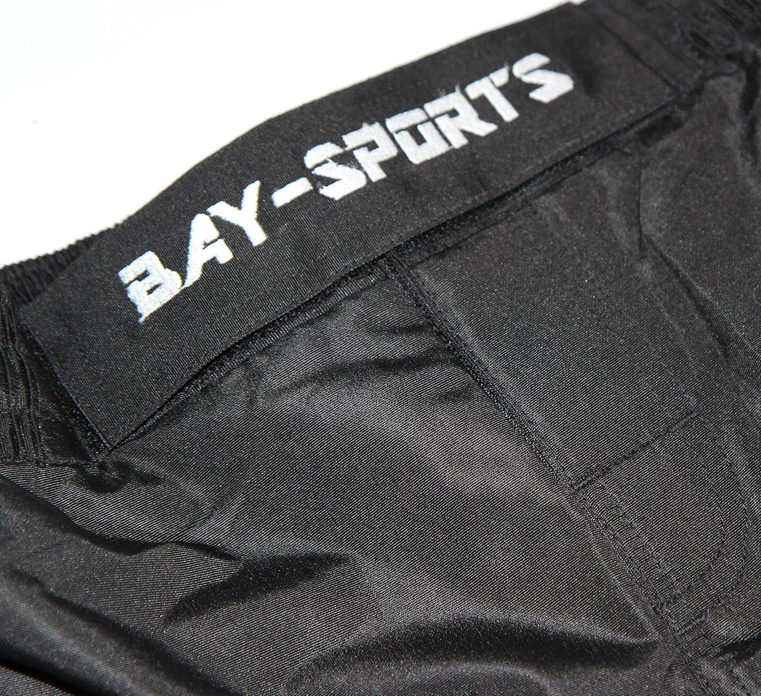 Bay MMA Shorts Hose Exklusiv XXS - XXL schwarz/grau K1 UFC K-1 Short Kinder Erwachsene (S)