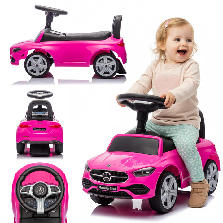 sun baby Rutschauto ab 1 Jahr Mercedes C-Class, Kinderfahrzeug für Jungen und Mädchen mit Audio-Lenk