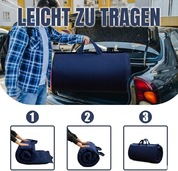 MAXYOYO Tragbare Faltbare Futon -Matratze, Hypoallergenischer Stoff Und Speicherschaummatratzenpad M