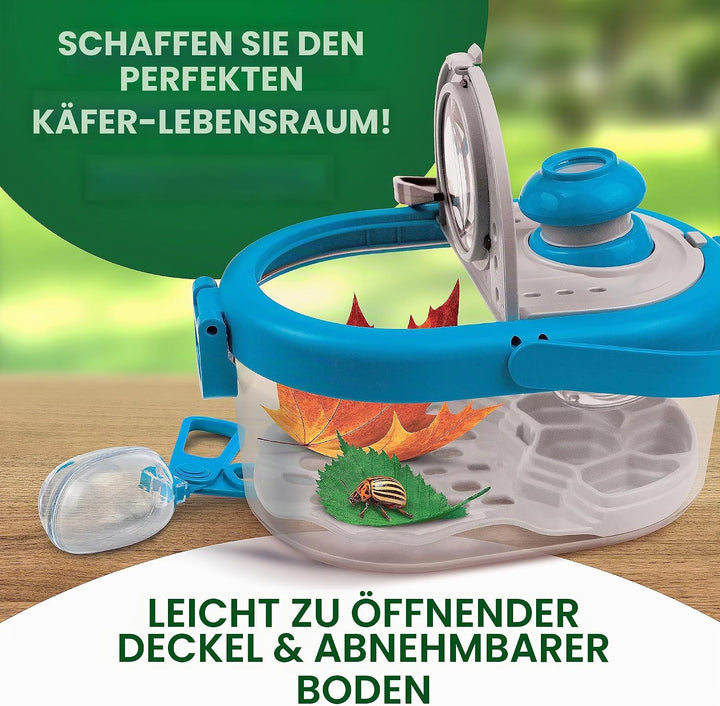 NATIONAL GEOGRAPHIC Insektenfänger-Set für Kinder - Insektenhabitat mit Vergrösserungsglas, Insekten