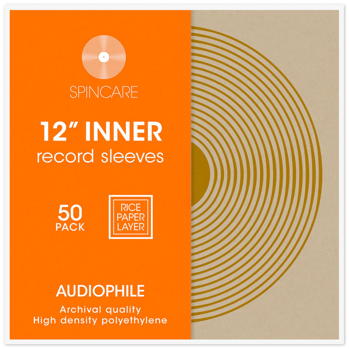 50x 12 Innenhüllen Für LP Schallplatten | Audiophile 12 Zoll Antistatische Gefüttert Vinyl Schutzhül