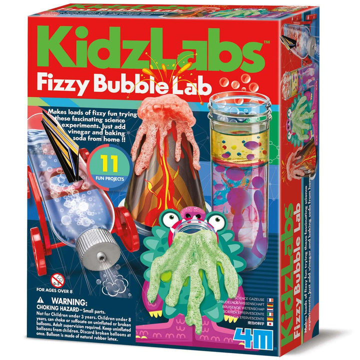 4M KidzLabs - Sprudelnde Wissenschaftsset für Kinder - Experimente mit Backpulver und Essig, Sprudel