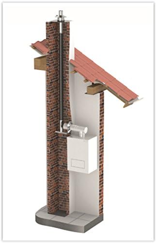 Kunststoff Schornstein Anschlussstück L=250 mm mit 1/2“ Muffe für Sicherheitstemperaturbegrenzer, Ø1