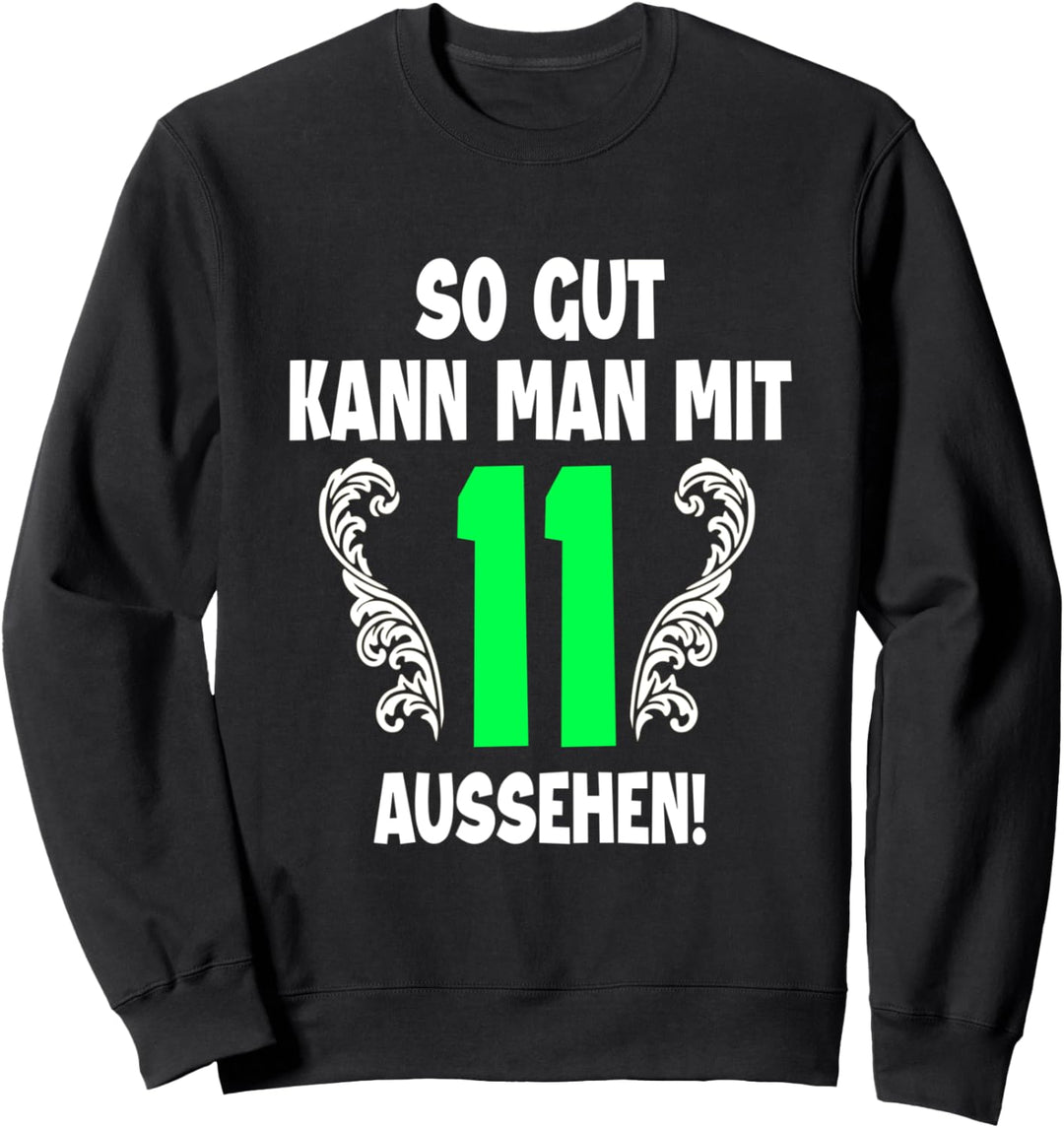 11. Geburtstag Junge Mädchen 2011 Kind Party Feier 11 Jahre Sweatshirt