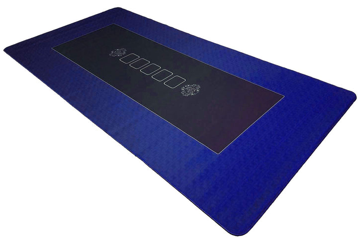 Bullets Playing Cards Profi Pokermatte Blau in 160 x 80cm eigenen Pokertisch - Deluxe Pokertuch – Po