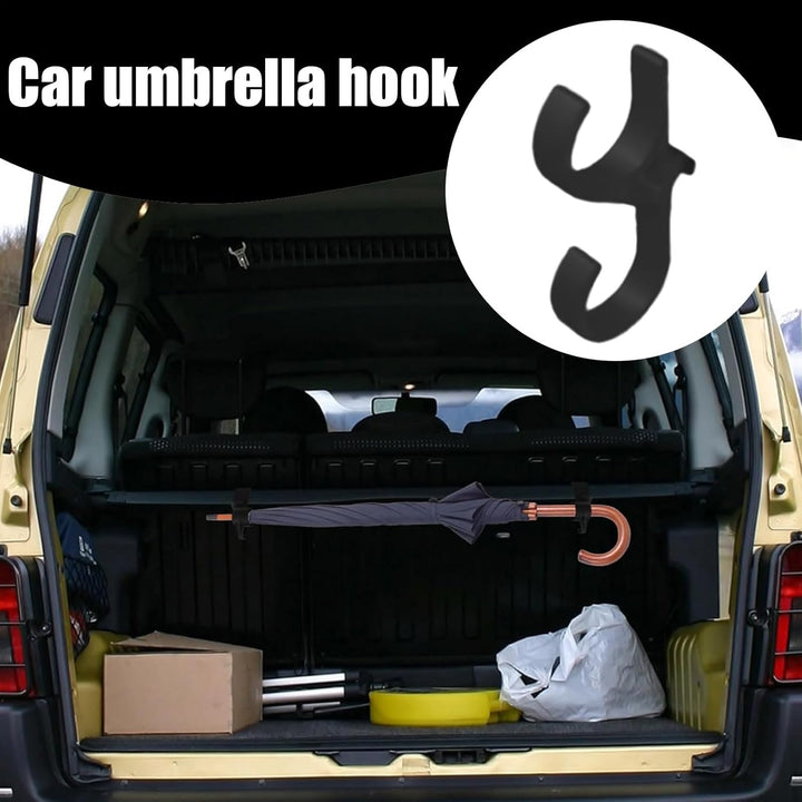 4 Stück Auto Kofferraum Regenschirm Halter Haken | Schirmhalter für Auto | Regenschirm Halterung | R