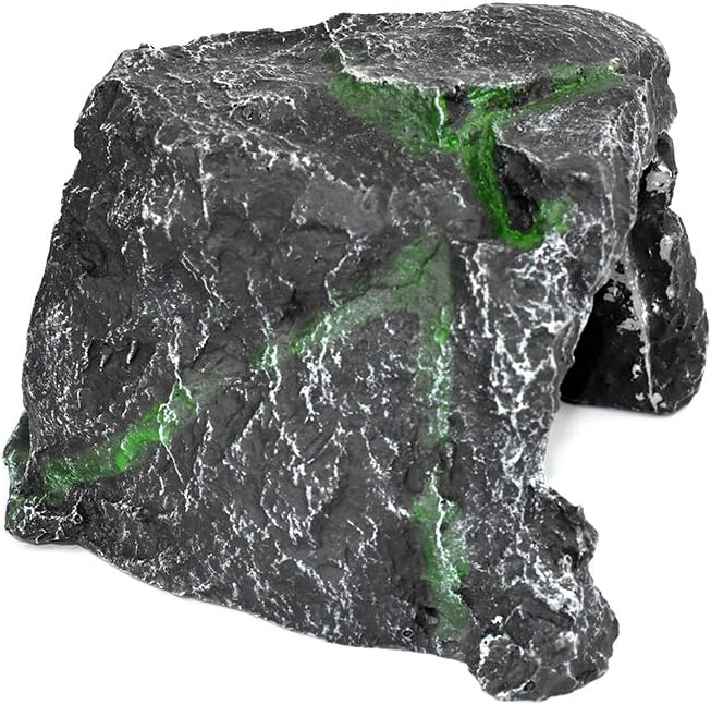 OMEM Reptil Verstecken Höhle Lebensraum Aquarium Harz Nest Dekoration Gecko Eidechse Spezielle Höhle
