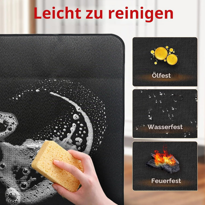 Ronsan Hitzebeständige Bodenschutzmatte 152 x 100 cm für Grill und Feuerstelle, wiederverwendbare Gr