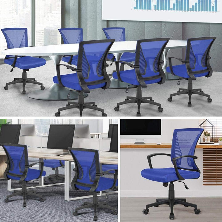 Yaheetech Bürostuhl Schreibtischstuhl ergonomischer Drehstuhl Chefsessel höhenverstellbar Sportsitz