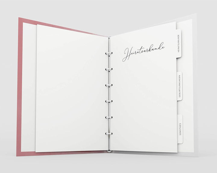 Stammbuch der Familie - Familienstammbuch Hochzeit Standesamt - Watercolor Serie - Hardcover 16x21cm