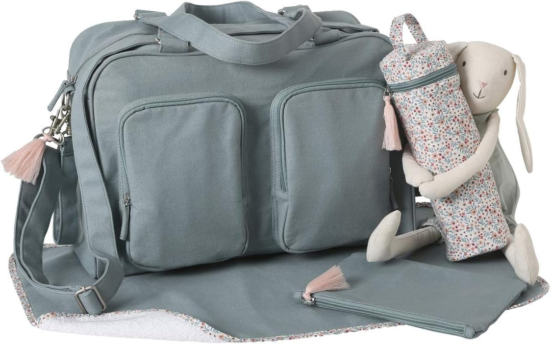 VERTBAUDET Family Wickeltasche mit mehreren Taschen Blau, Blau