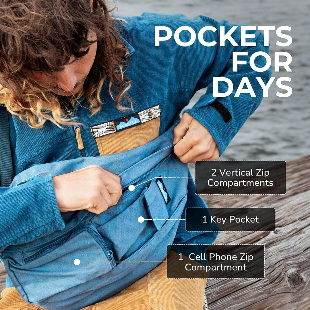 KAVU Rope Bag - Einzigartiger Outdoor Crossbody Rucksack Trifft Jeden Alltag Und Macht Es Mit Stil E