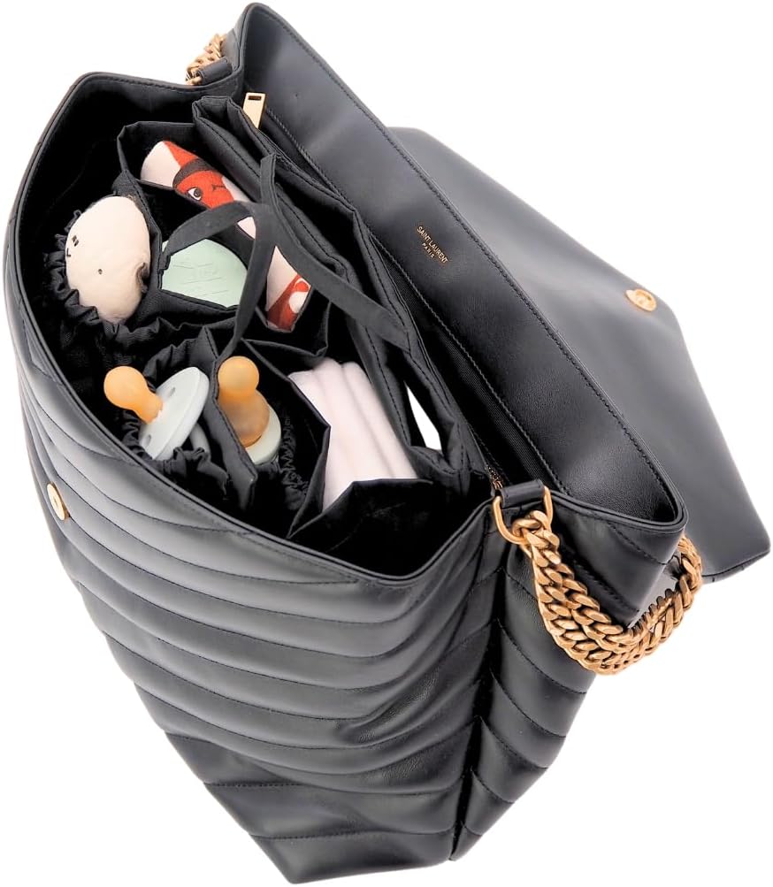 Wickeltasche für Eltern mit Fächern, Innentasche Handtaschen organizer, Taschenorganizer für Newborn