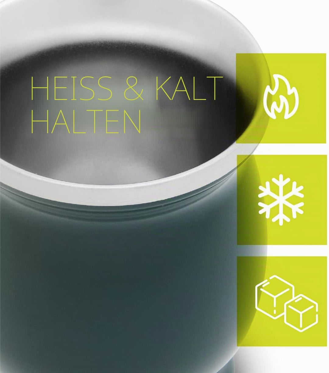 balibetov Yerba Mate Tee Set (Mate Becher) aus Rostfreiem Edelstahl mit Bombilla (Strohhalm) für Mat