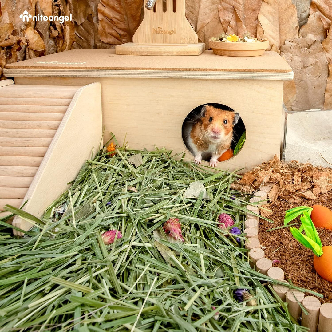 Niteangel Natürliches und weiches Hamster-Einstreu - Dekoration für das Lebensumfeld von syrischen Z
