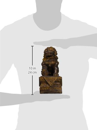 Design Toscano Chinesische Wächterlöwen-Statue, Männlich, 18 x 4,5 x 23 cm Male, Male