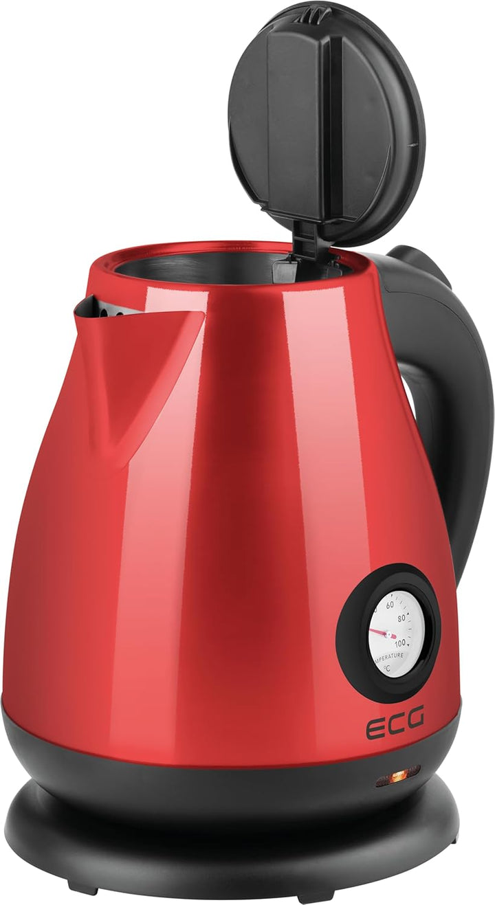 ECG RK 1705 Metallico Rosso, 2200W, 1,7l 1.7 Liter Rot, 1.7 Liter Rot