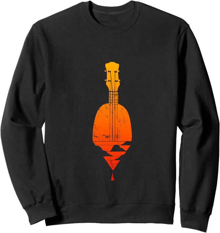 Retro Ukulele Abstract Cloud Uke Musician Lover Gift Sweatshirt