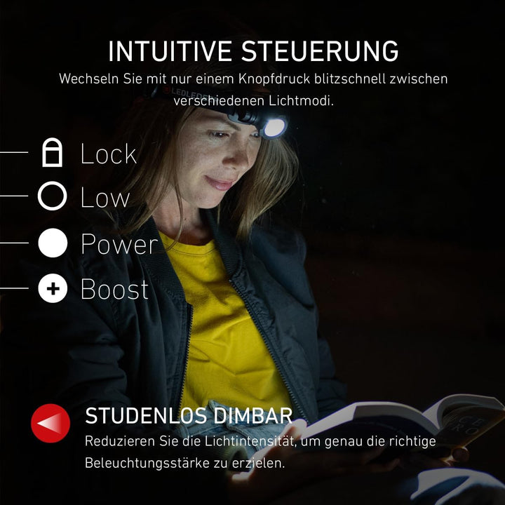 Ledlenser H7R Core Stirnlampe LED, 1000 Lumen, aufladbar mit Lithium Akku, wasserdicht IP67, fokussi
