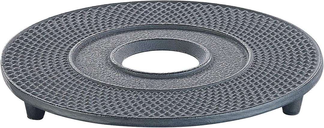 Rosenstein & Söhne Teeset: Asiatische Teekanne, Untersetzer und 2 Becher aus Gusseisen, schwarz (Asi