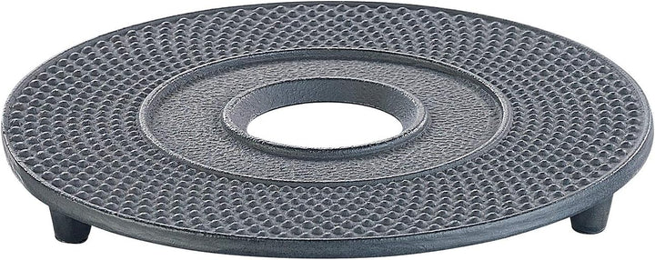 Rosenstein & Söhne Teeset: Asiatische Teekanne, Untersetzer und 2 Becher aus Gusseisen, schwarz (Asi