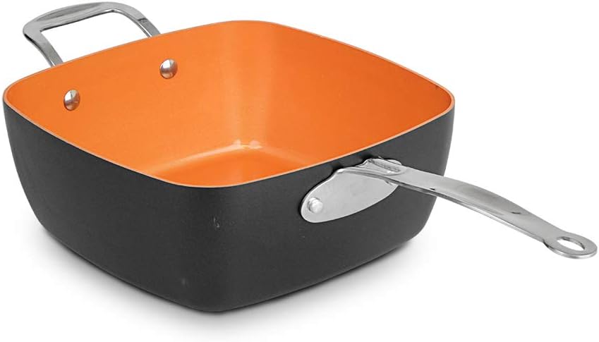 CS Kochsysteme 6 in 1 Multipfannenset KUPFERBERG indukionsfähiges Multi-Pfannenset zum Kochen, Brate
