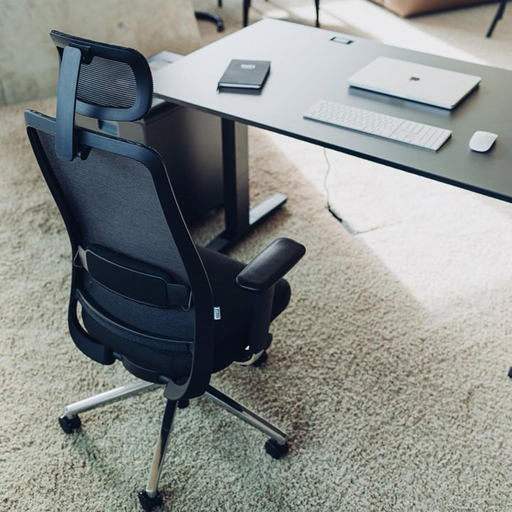 Yaasa Chair Expert Bürostuhl ergonomisch, Schreibtischstuhl verstellbare Kopfstütze, 4D-Armlehnen, L