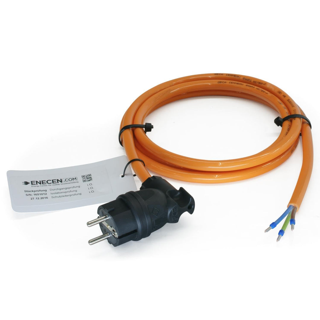 ENECEN 1193203 Anschlusskabel 230V/16A IP44 PUR H07BQ-F 3x2,5 mm² mit Vollgummi Winkel-Stecker/freie