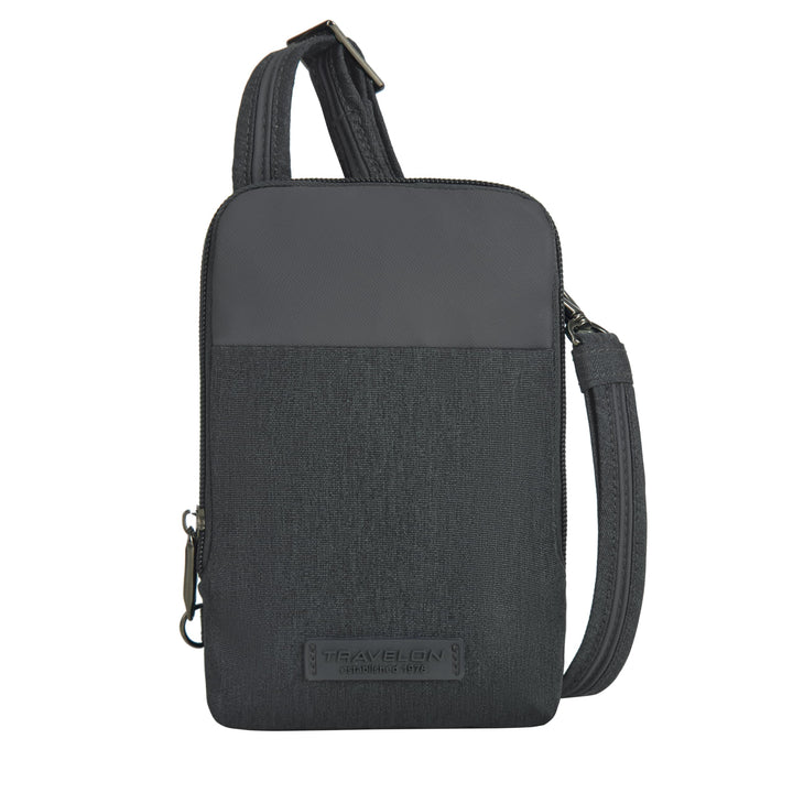 Travelon Unisex-Adult Mini Diebstahlschutz Umhängetasche Grau, Grau
