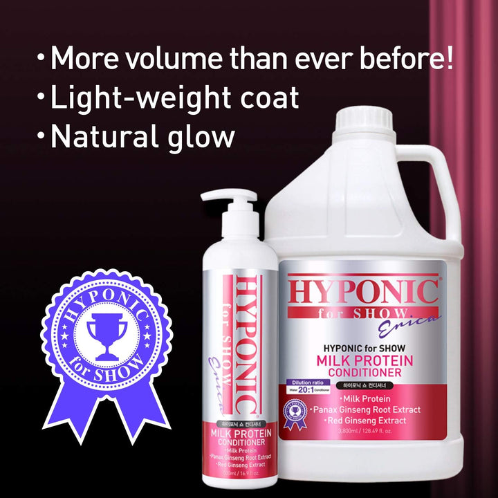 HYPONIC Show Milk Protein Conditioner - Professionelles Show Dog Shampoo für Hochleistung 500 ml