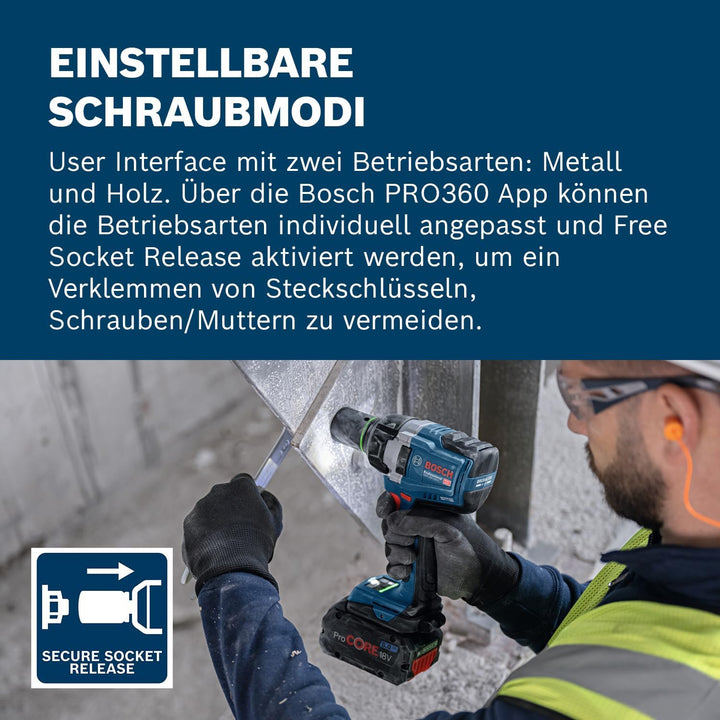 Bosch Professional 18V System Akku-Drehschlagschrauber GDS 18V-750 C (inkl. Connectivity-Modul GCY42